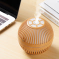 Load image into Gallery viewer, Hollow wood grain lamp humidifier