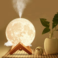 Load image into Gallery viewer, Wooden base | Moon lamp humidifier