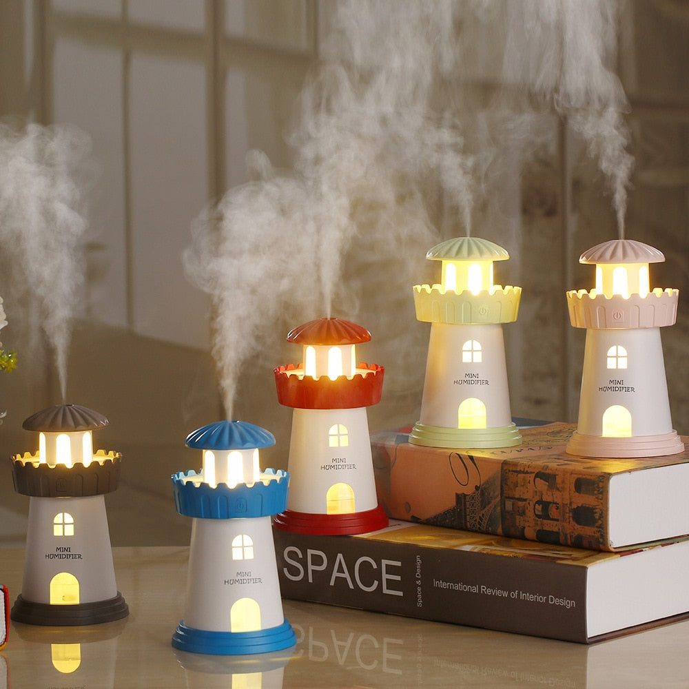 Lighthouse lamp humidifier