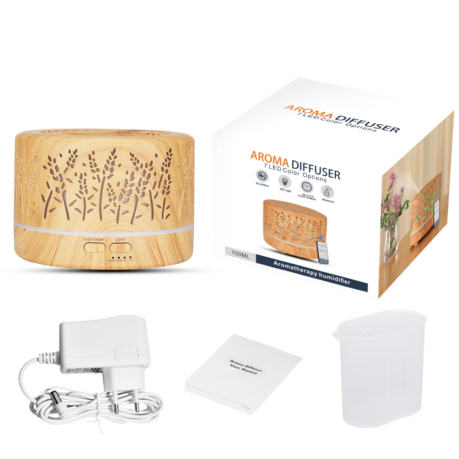 Wheat | Wooden lamp humidifier