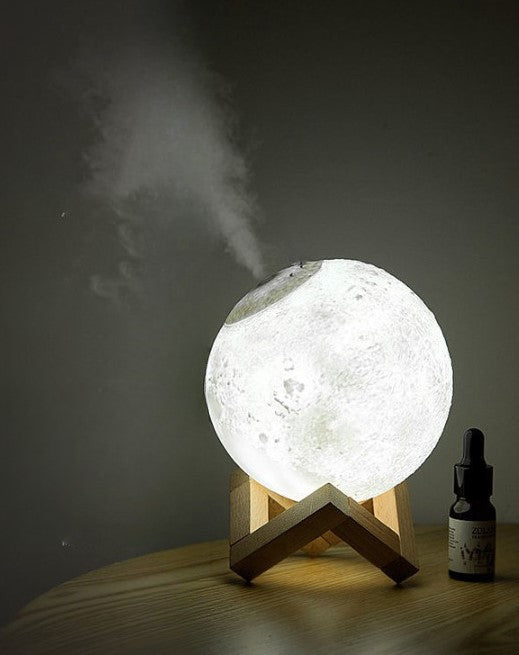 Wooden base | Moon lamp humidifier