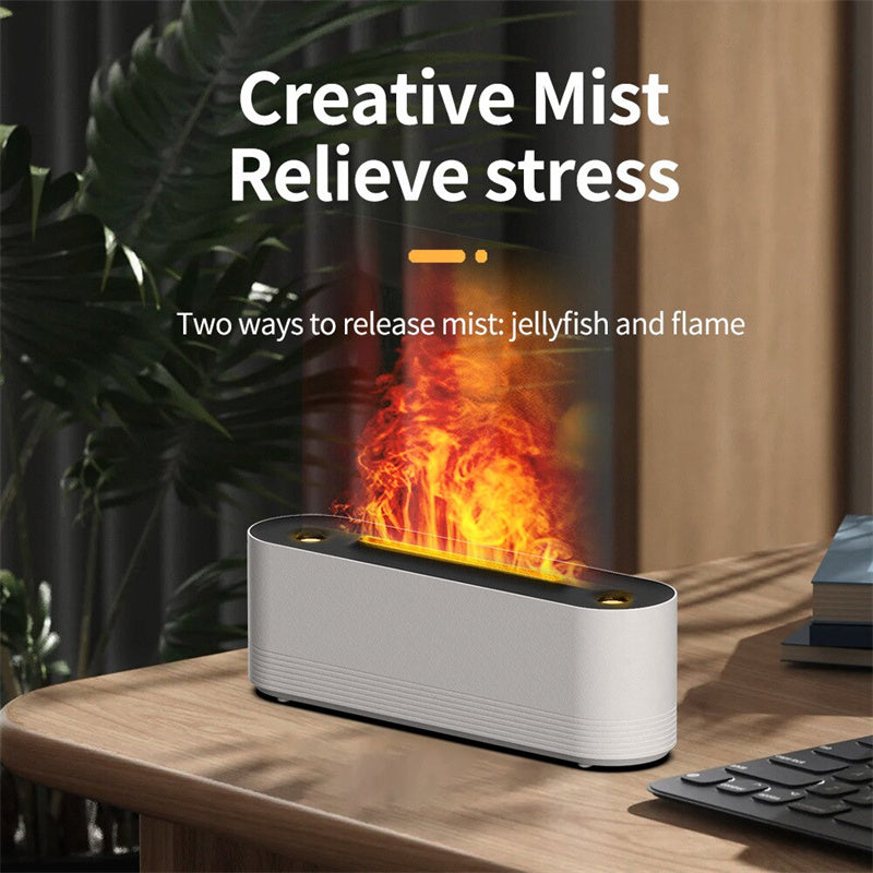 Futuristic flame humidifier